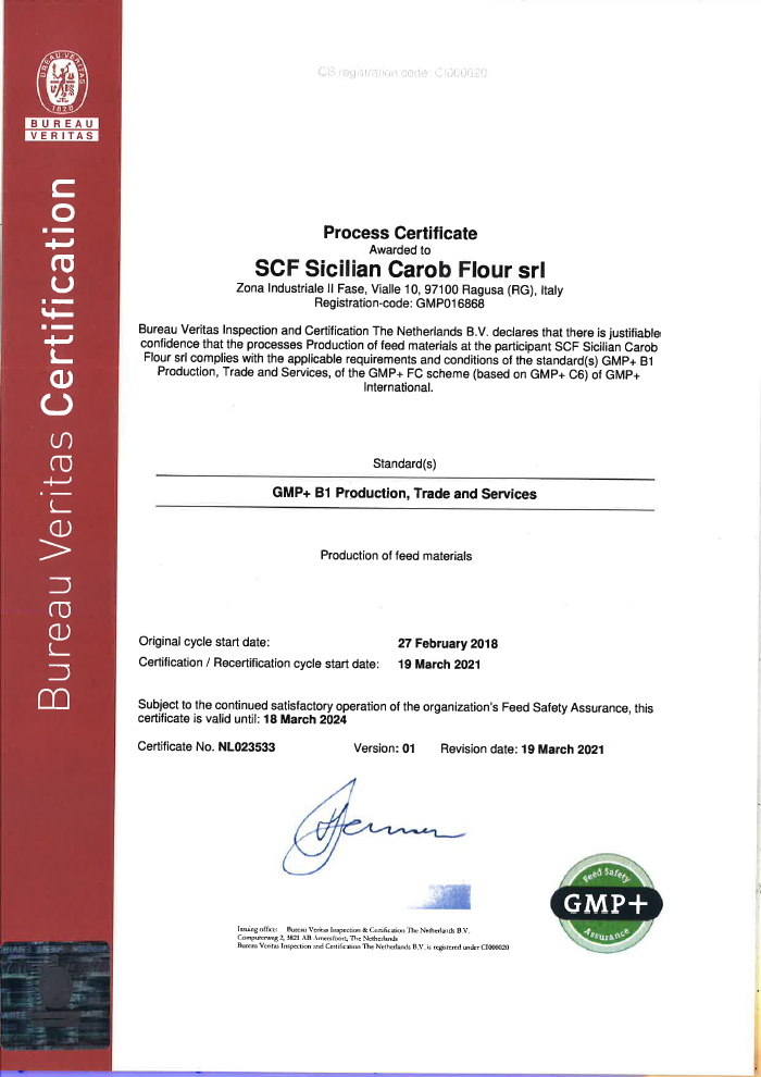 Certificato GMP+